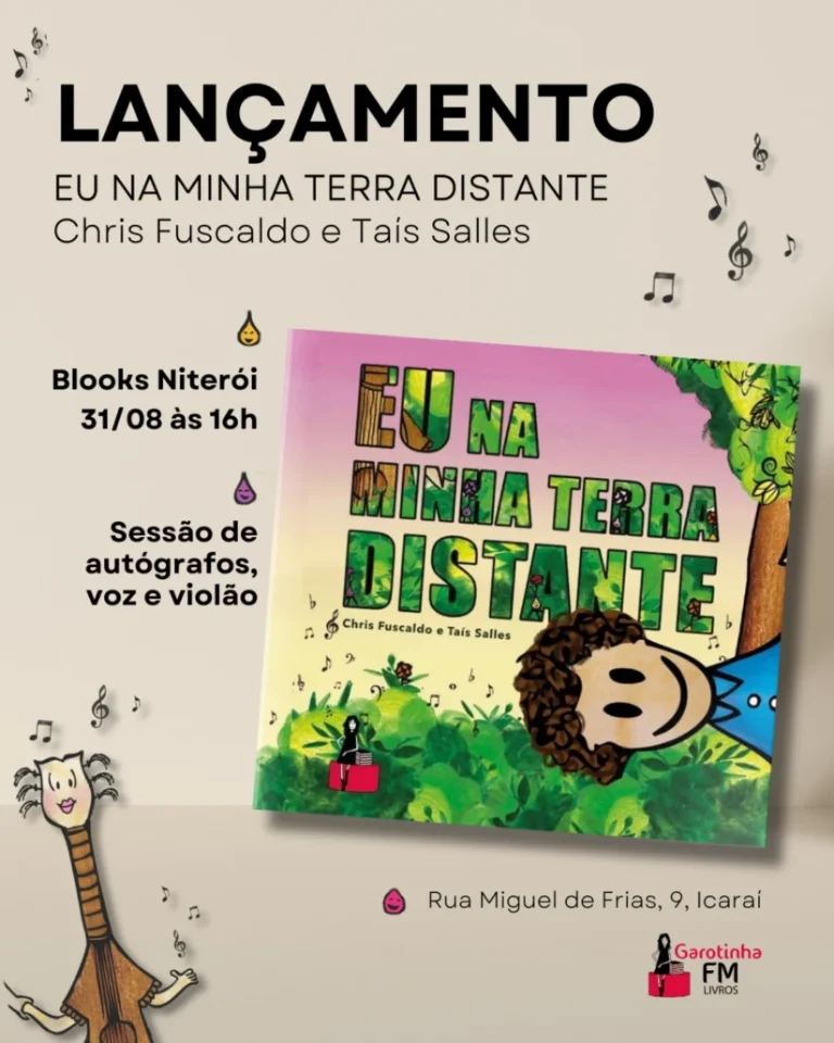 Vem aí o lançamento de “Eu na Minha Terra Distante”, novo livro infantil da Garota FM Books