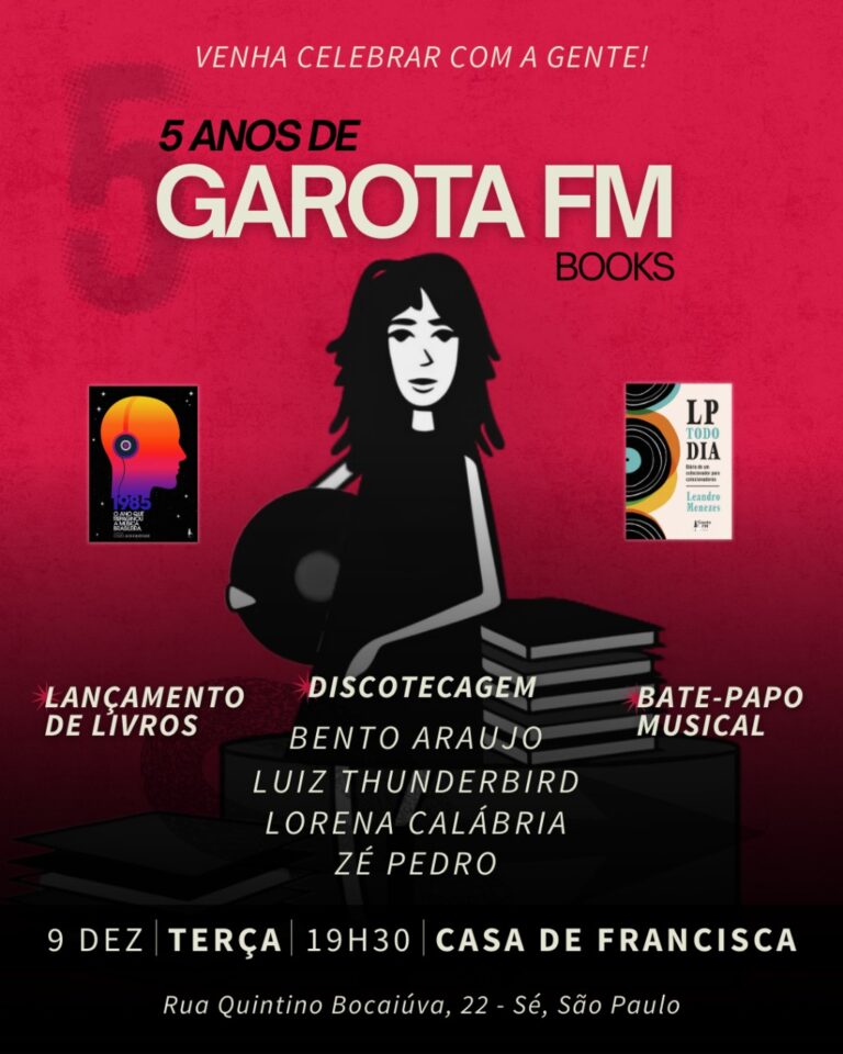 Festa de 5 anos da Garota FM Books! Vem celebrar com a gente!